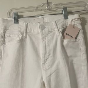 Mother jeans size 26 white brand new